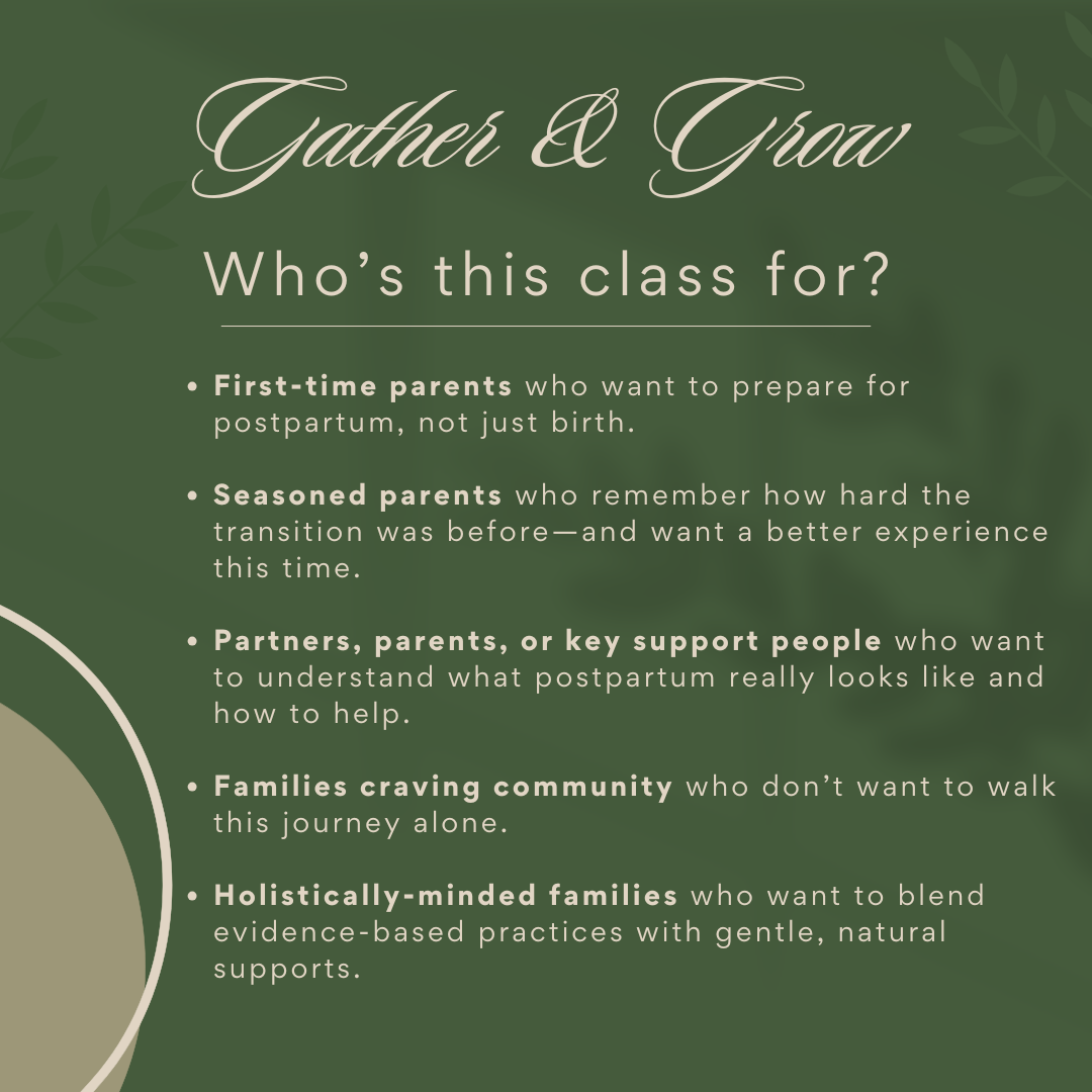 interactive prepare for postpartum class for couples September 19 6:30-8:30 at Social House Chiropractic Prosper, TX