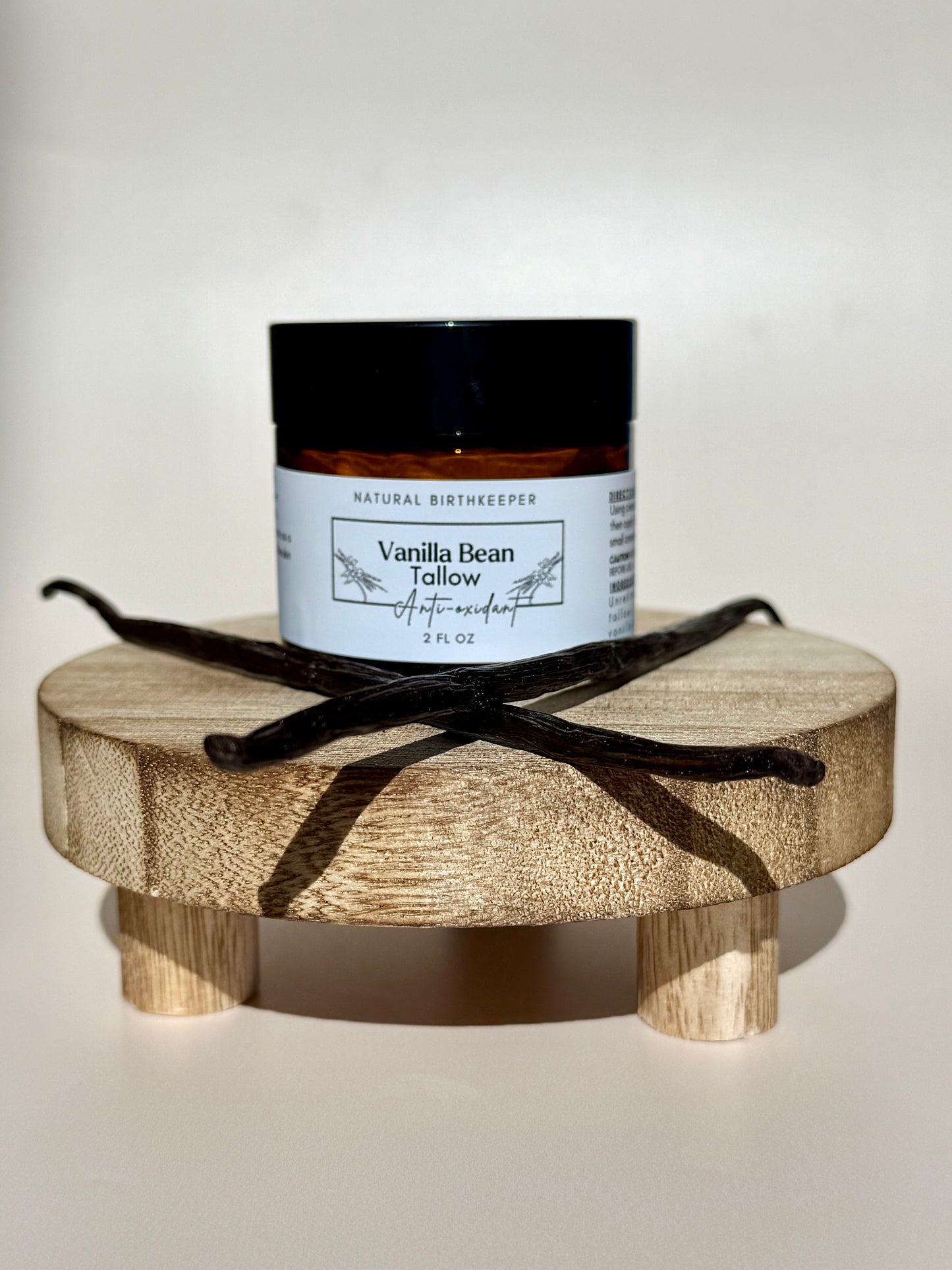 Grassfed and finished organic vanilla tallow whip
