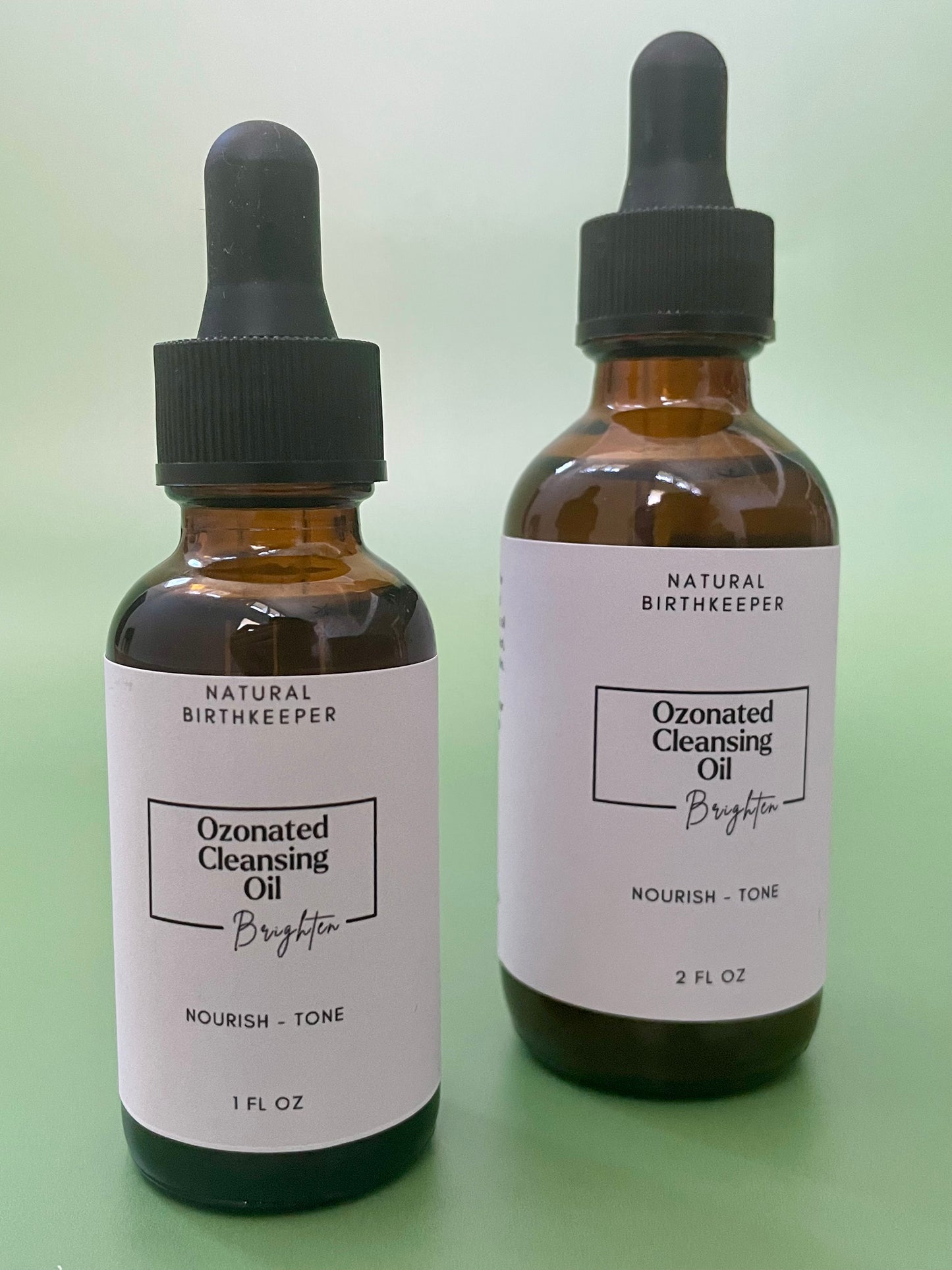 Ozonated herbal cleansing oil
