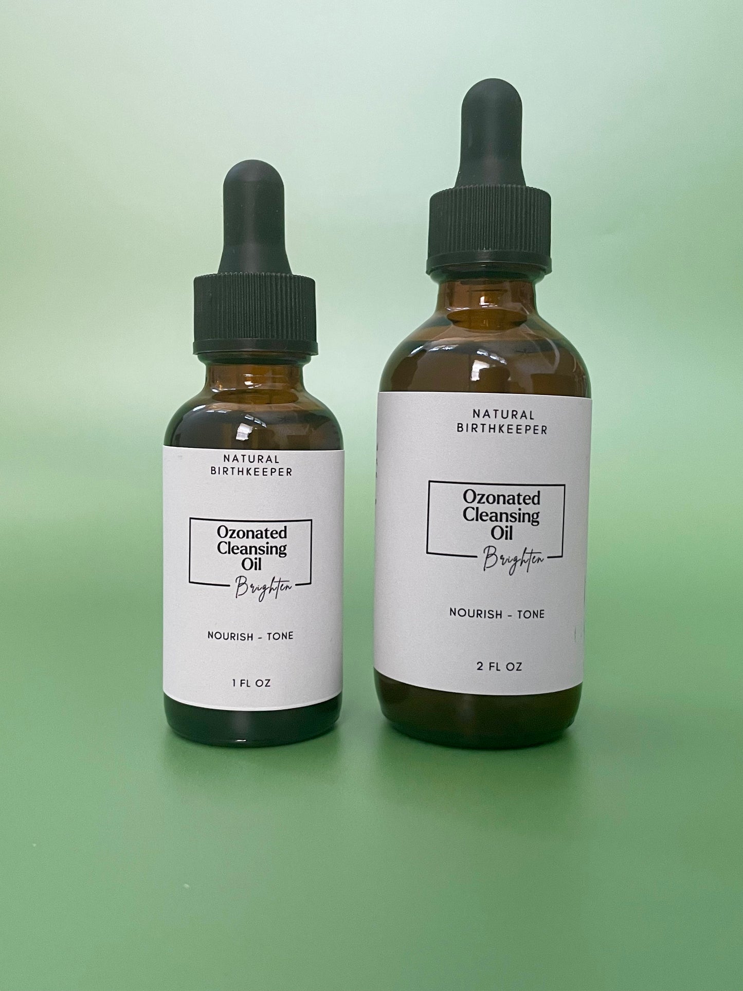 Ozonated herbal cleansing oil