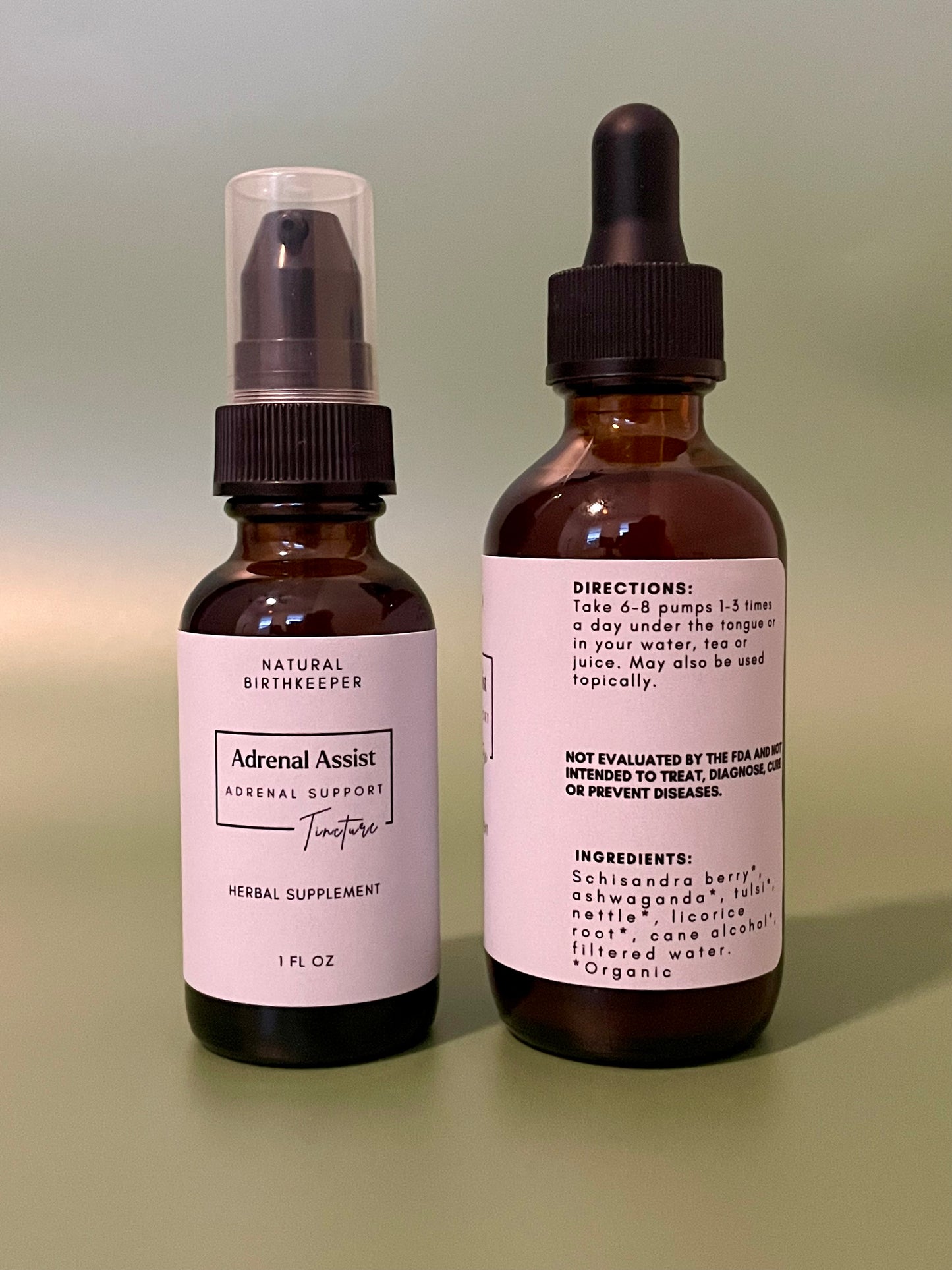 Organic gluten free adrenal tincture