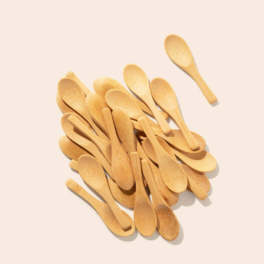 Bamboo Body Scrub Spoon | Mini Rounded Paddle