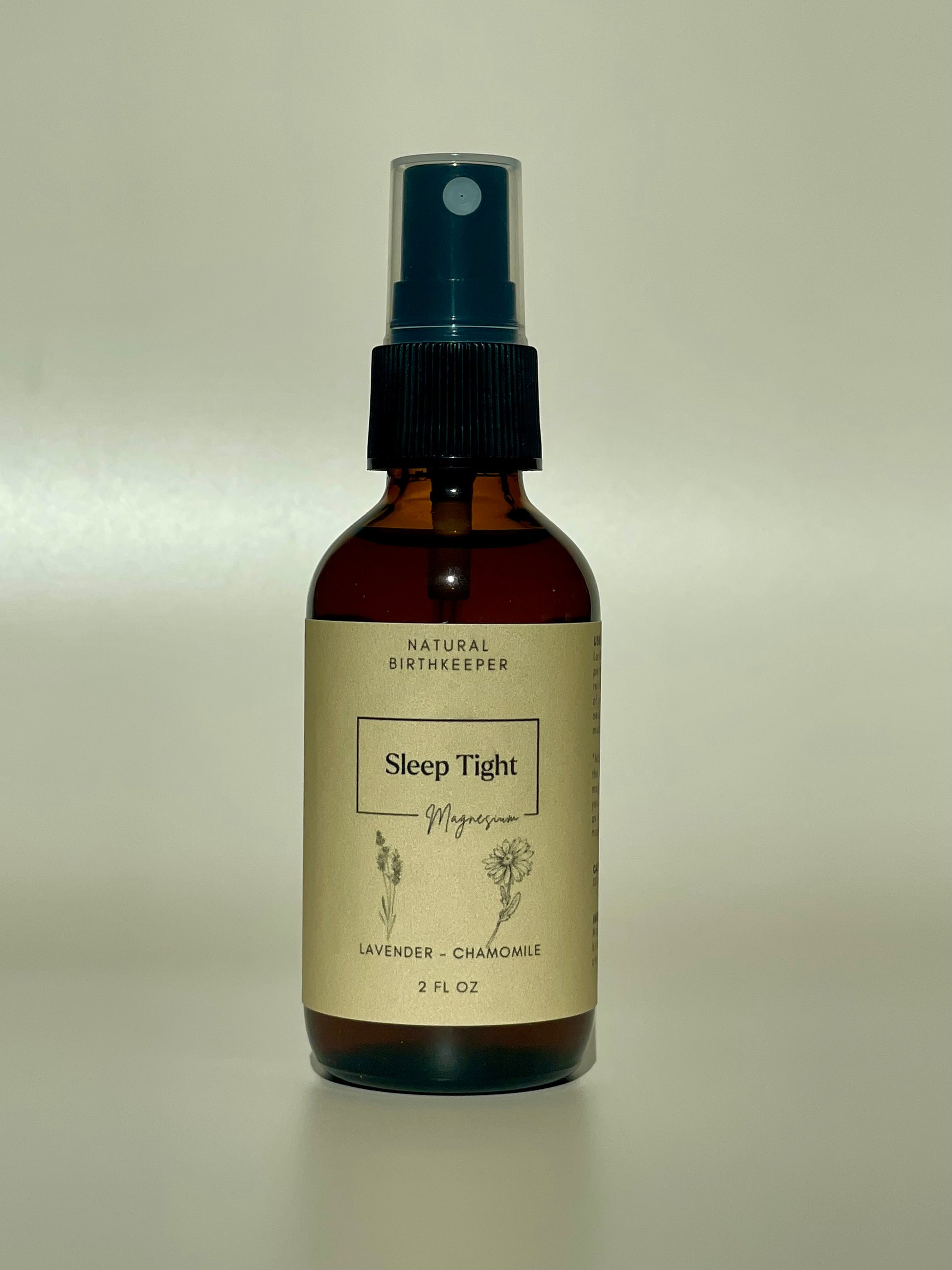 organic herbal infused magnesium oil spray - sleep tight - lavender and chamomile