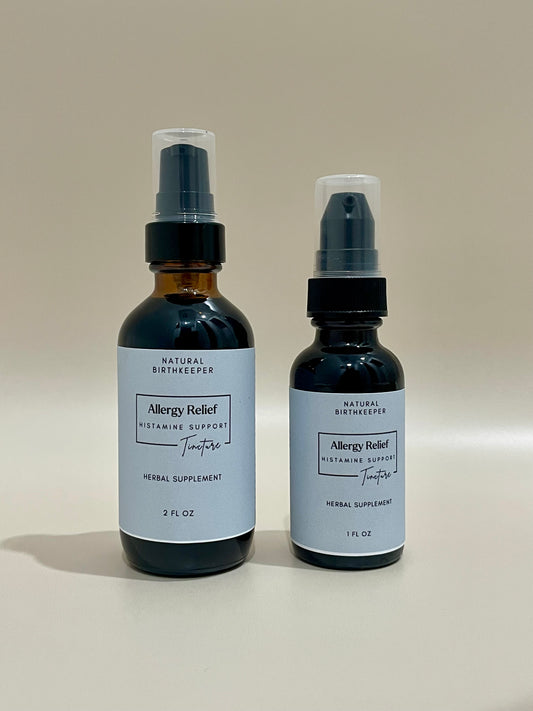 Organic allergy relief tincture