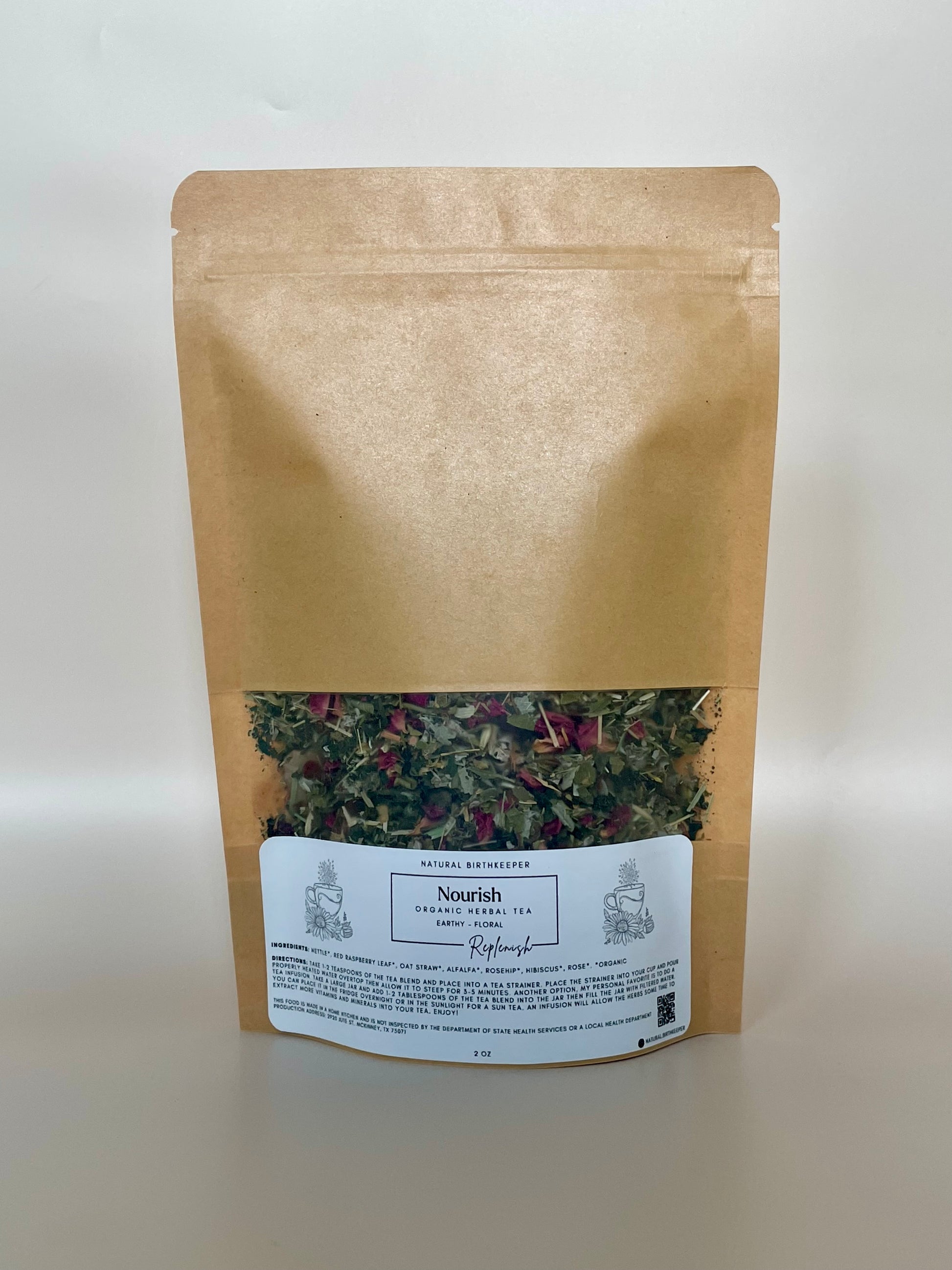 Organic herbal nourish tea 