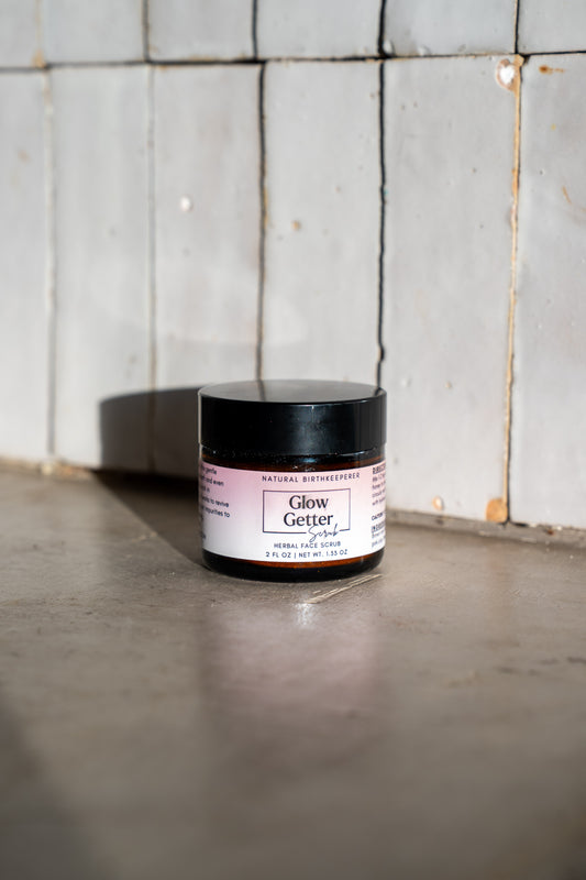 Organic botanical face scrub. Rice & clay scrub 2 oz.