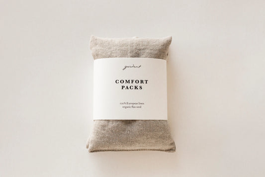 Hot / cold linen comfort packs 100% European linen with organic flax seed
