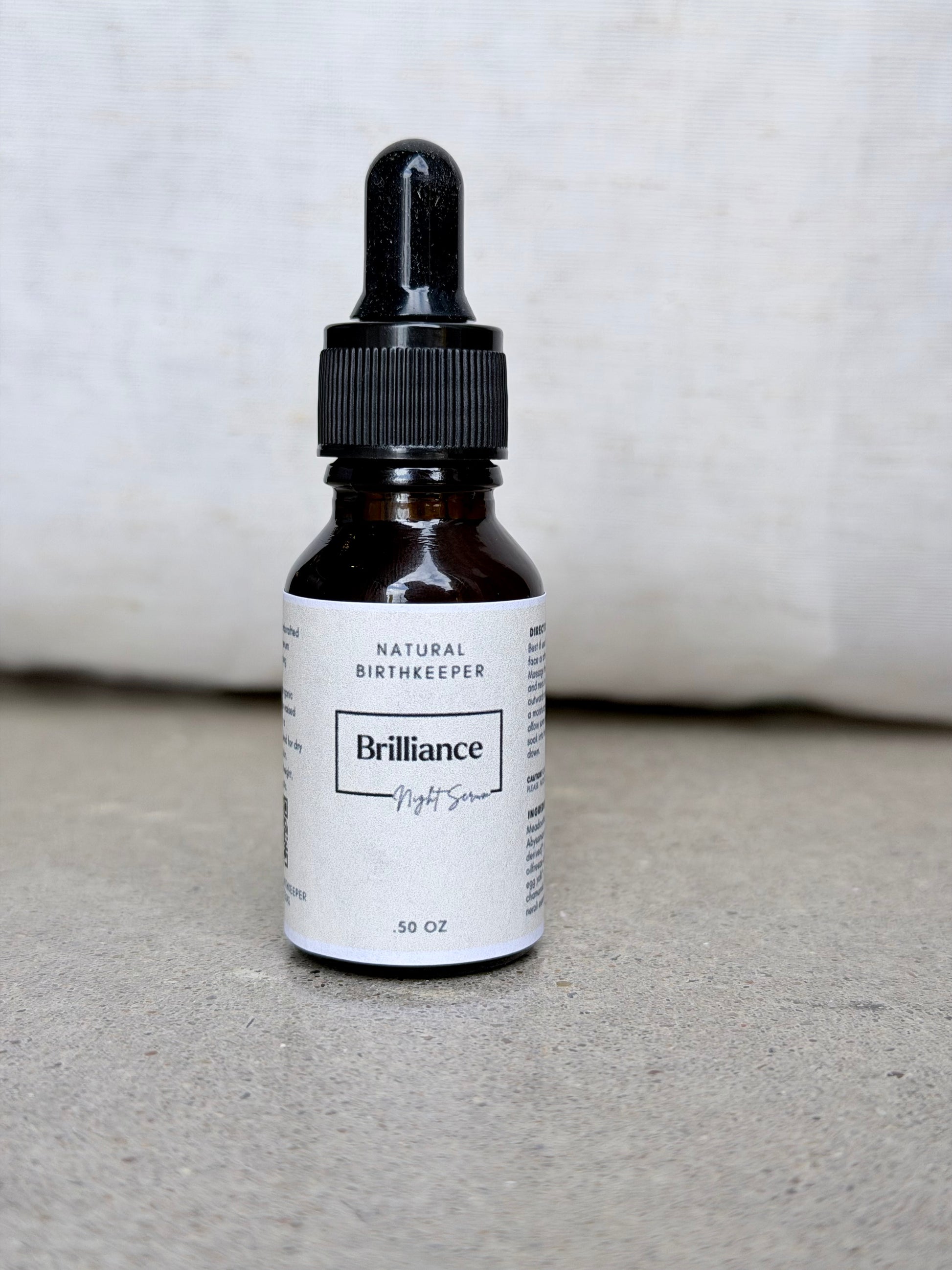 Brilliance- organic botanical night serum .5 oz