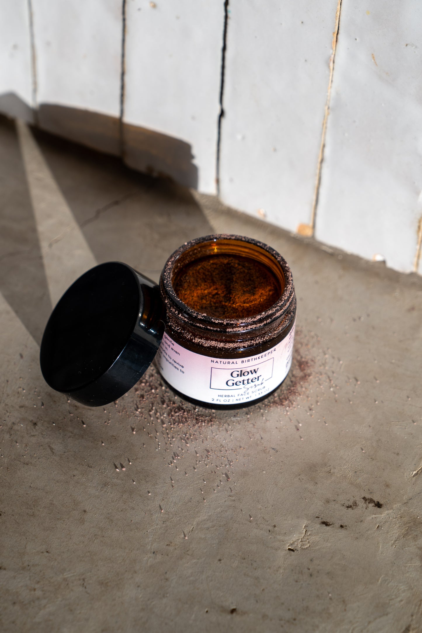 Organic botanical face scrub. Rice & clay scrub 2 oz.