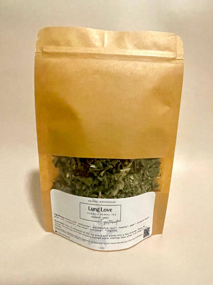 1.5 oz refill bag lung love organic herbal tea blend