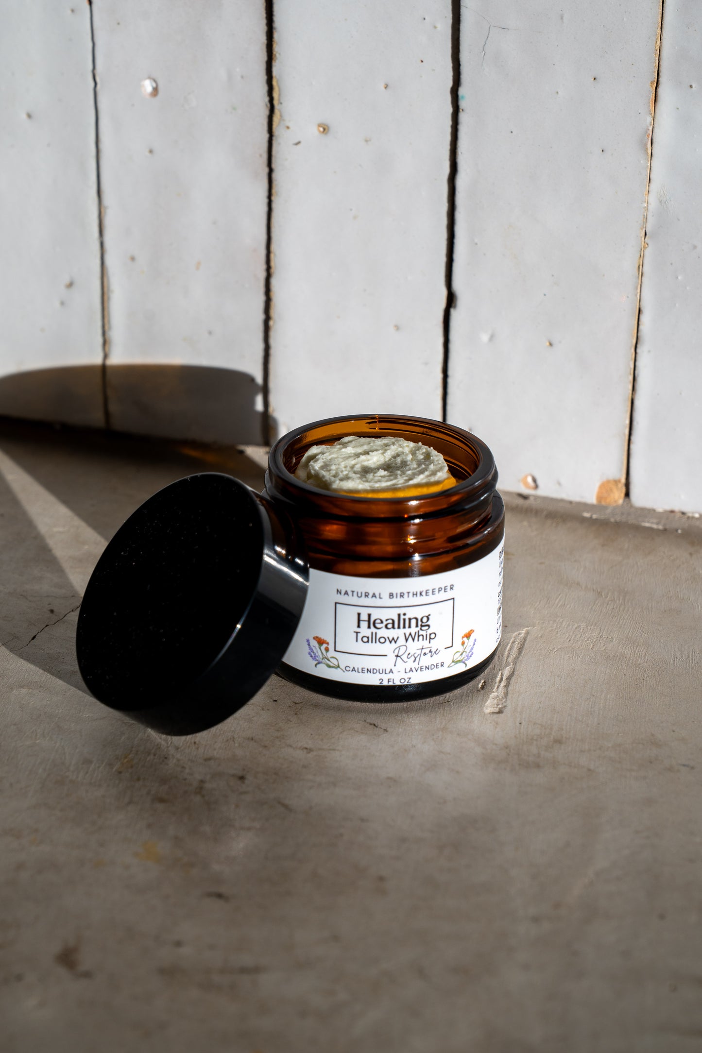 organic lavender & calendula whipped grassfed and finished tallow