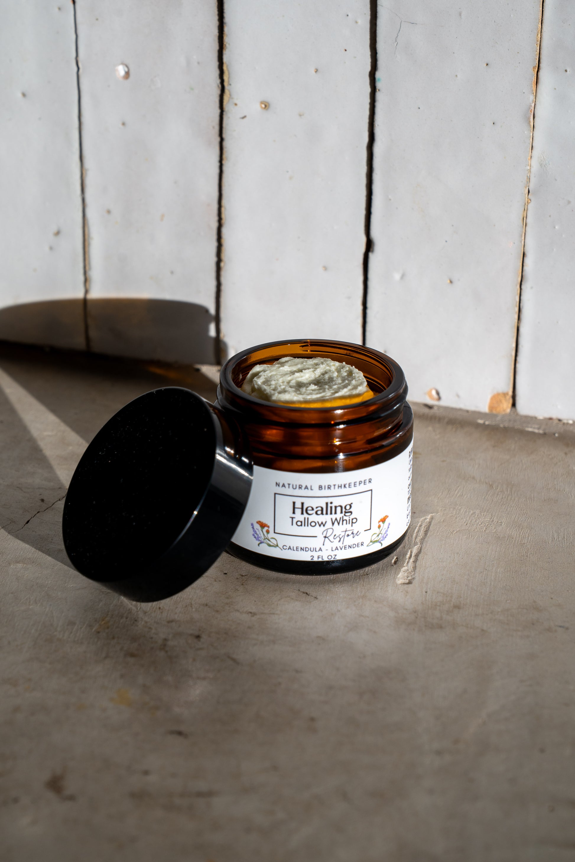 organic lavender & calendula whipped grassfed and finished tallow