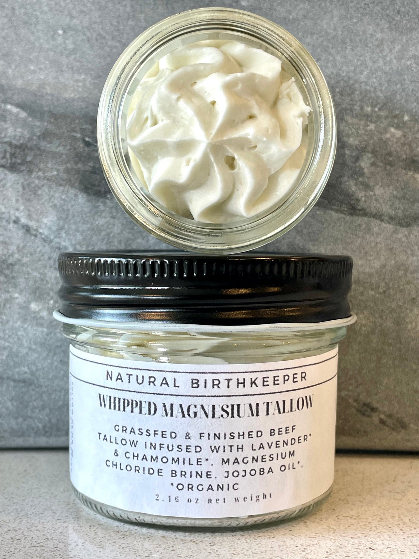 Magnesium whipped tallow